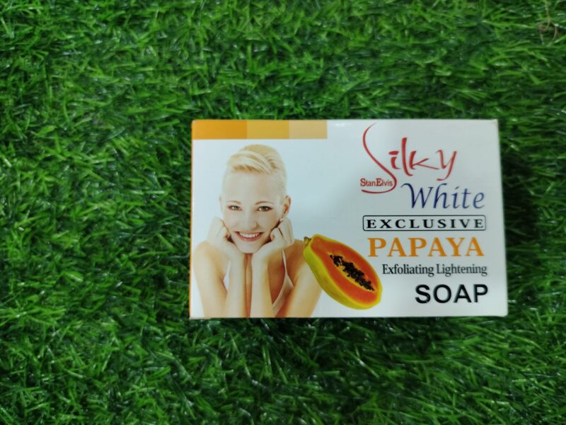 Silky White Exclusive Papaya Lightening soap.200g