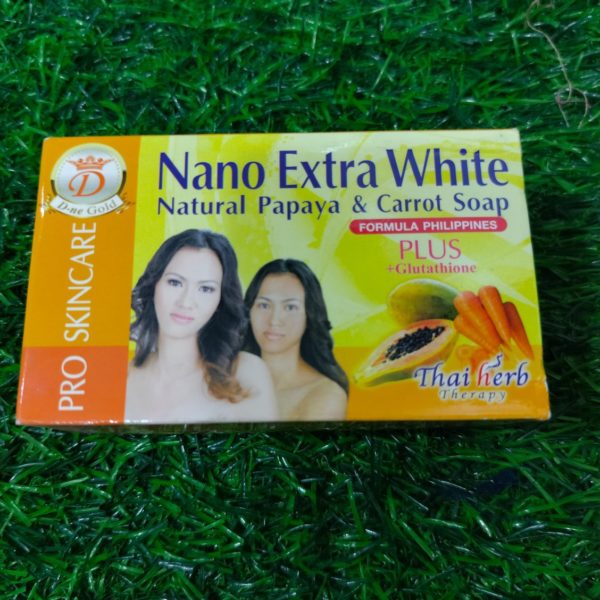 Nano Extra White natural Carrot Soap. 160g