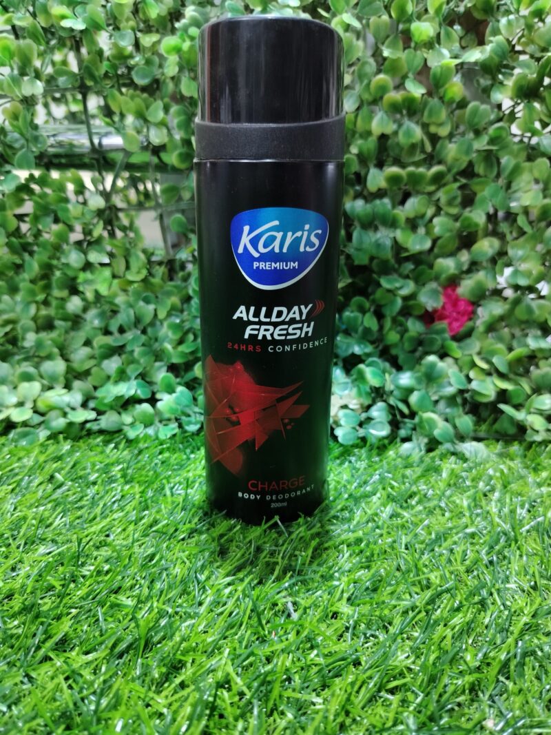 Karis premium all day fresh 24hrs body deodorant. 200ml