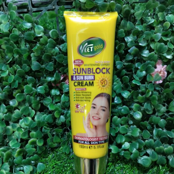 Veet gold sun block cream. 150ml