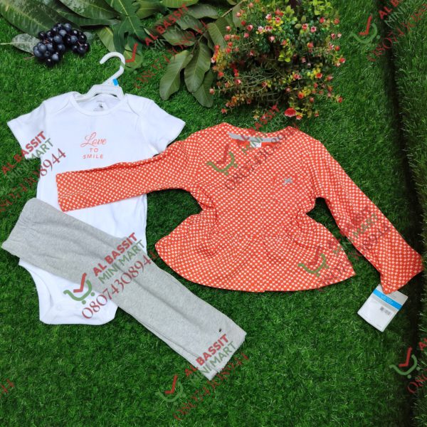 Carter's 3pcs wear for baby girl