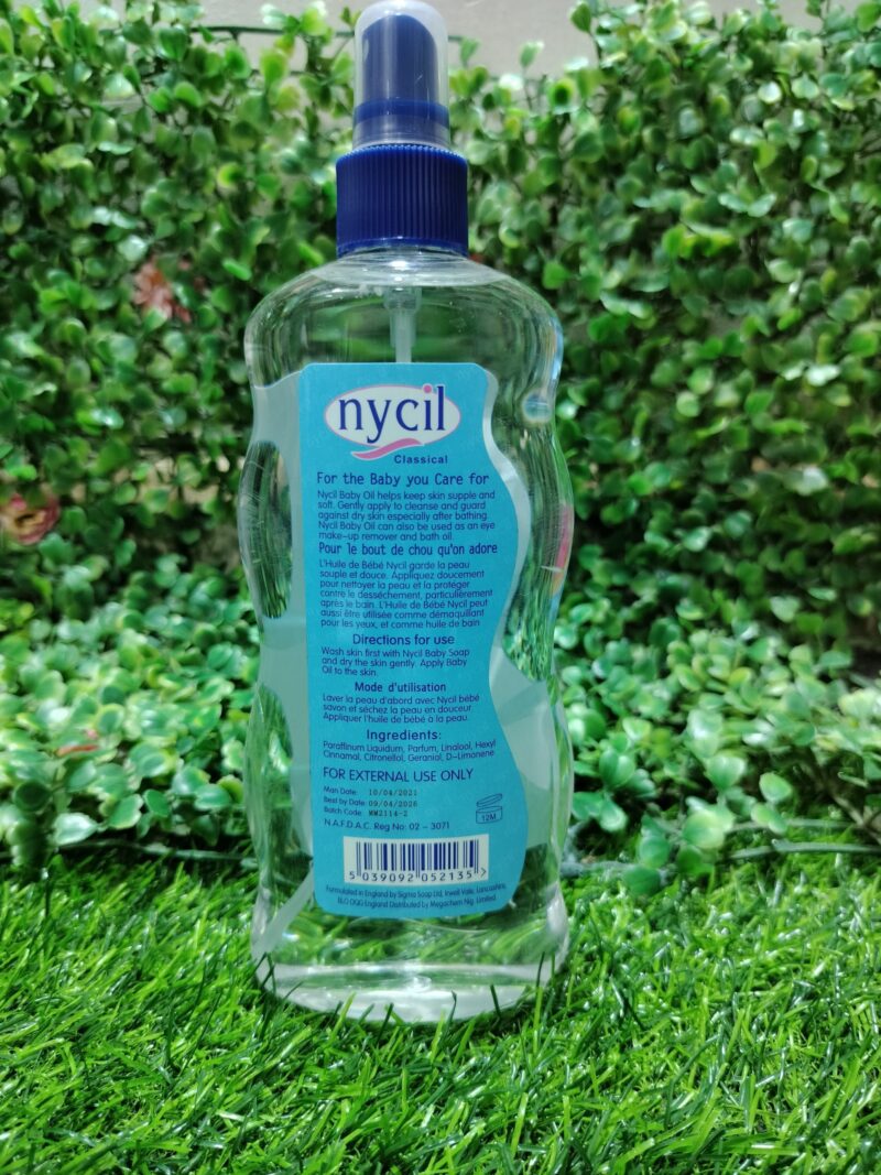 Nycil Baby oil.300ml - Image 2