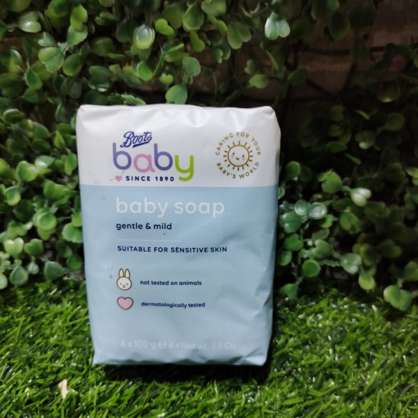 Boots Baby soap for sensitive skin. (4×100g)