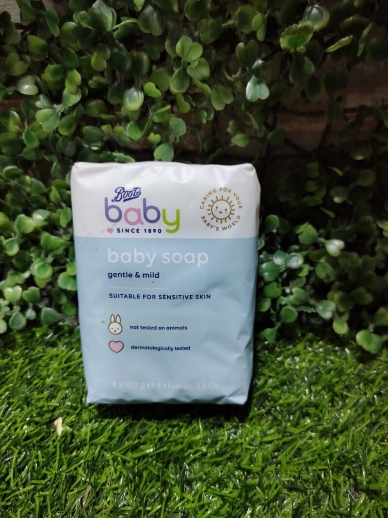 Boots Baby soap for sensitive skin. (4×100g)