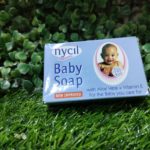 Nycil baby soap with Aloe Vera + Vitamin E for the baby you care for. 80g
