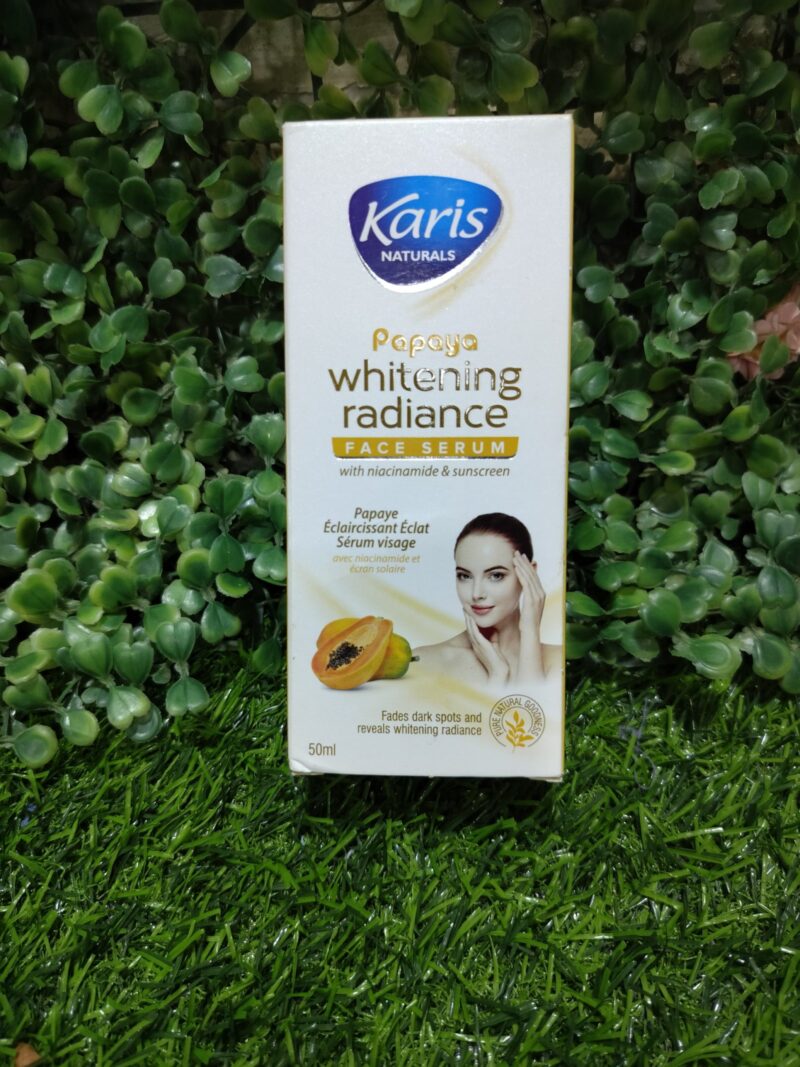 Karis Naturals whitening radiance face serum with Papaya. 50ml