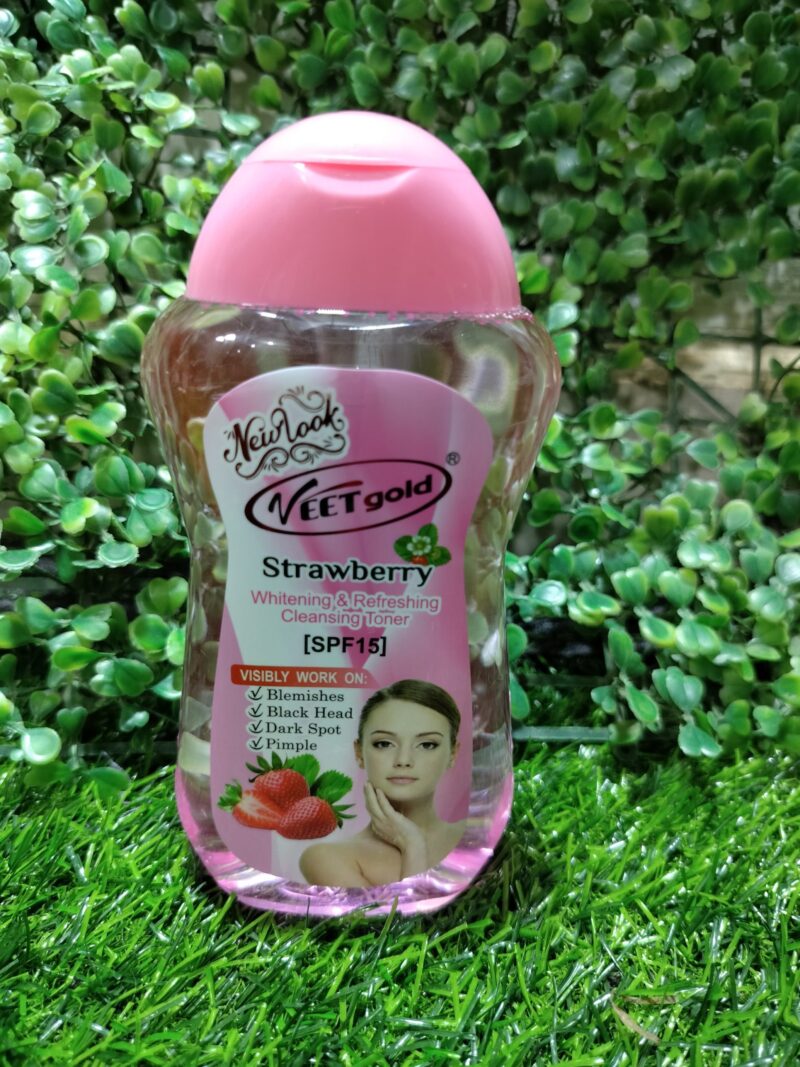 Veet gold Strawberry cleansing toner. 300ml