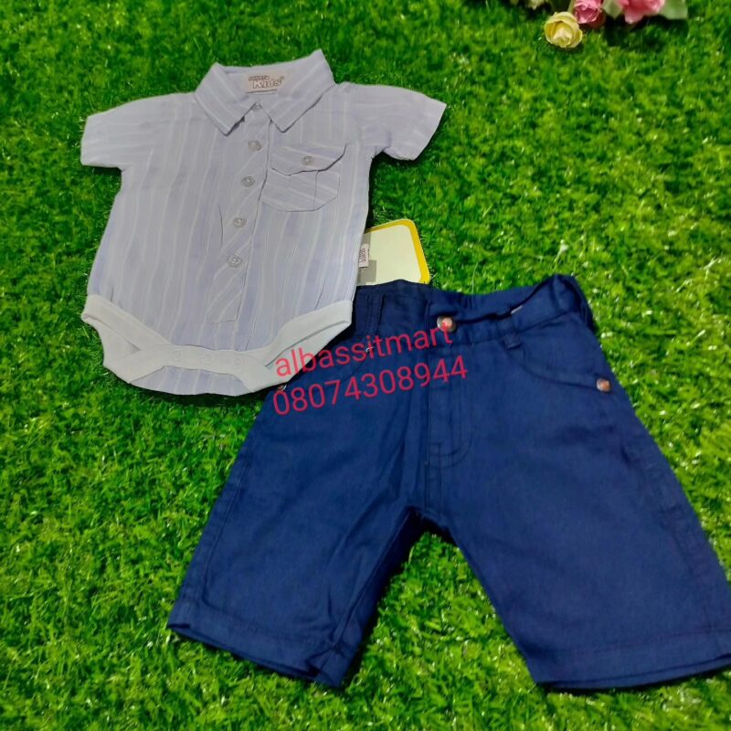 Smart Kids 2pcs Romper and for Baby Boys - Image 4