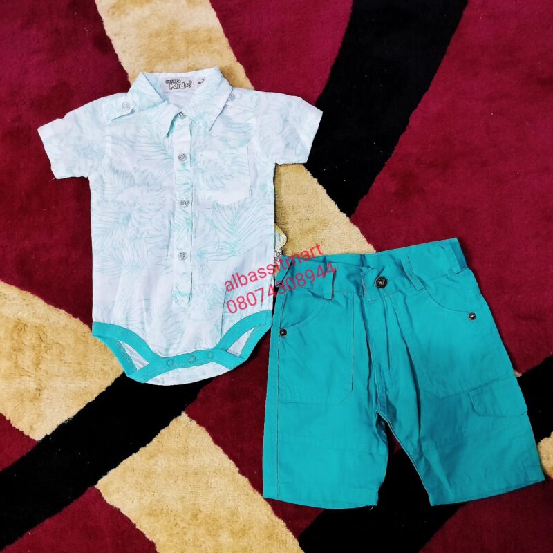 Smart Kids 2pcs Romper and for Baby Boys - Image 2