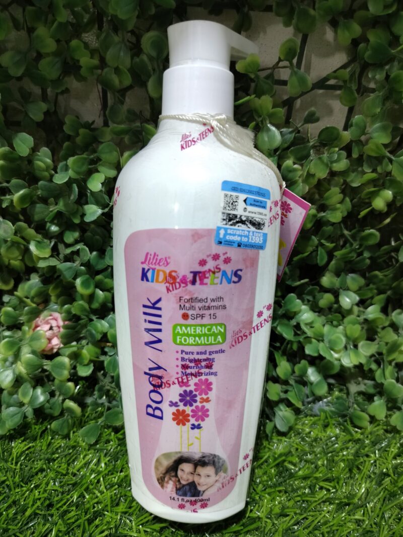 Lilies kids & Teens Body Milk. 400ml