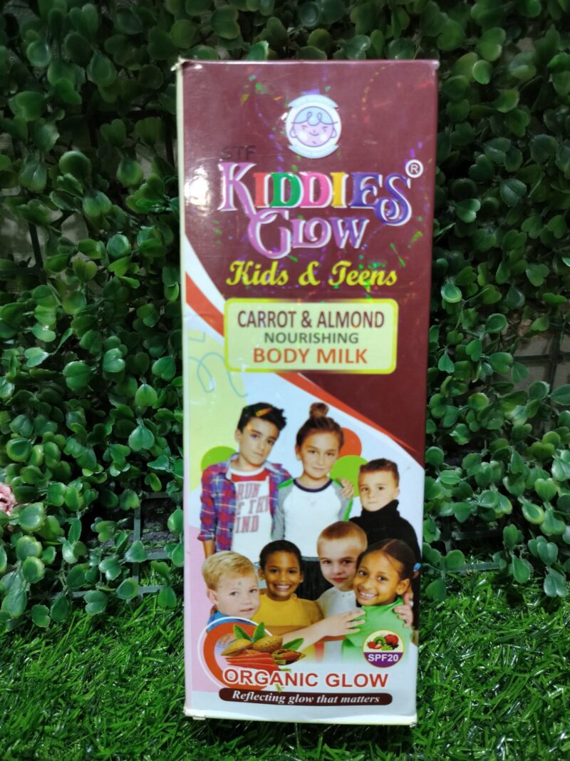 Kiddies Glow Carrot and Almond Nourishing Body Milk. 400ml
