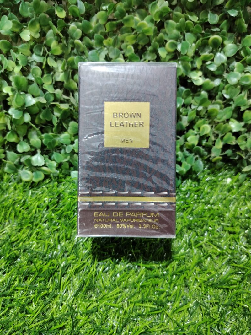 Brown leather perfume for men. 100ml