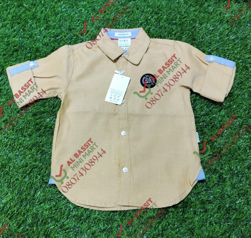 Tapered Fit Old Blue Nevy Shirts for baby boys - Image 9