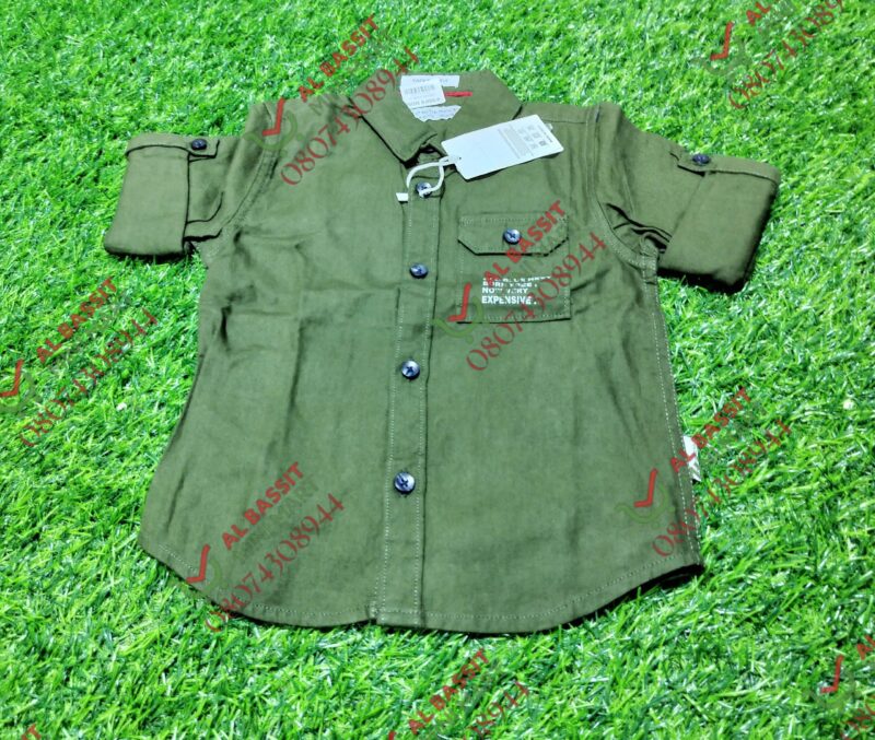 Tapered Fit Old Blue Nevy Shirts for baby boys - Image 12