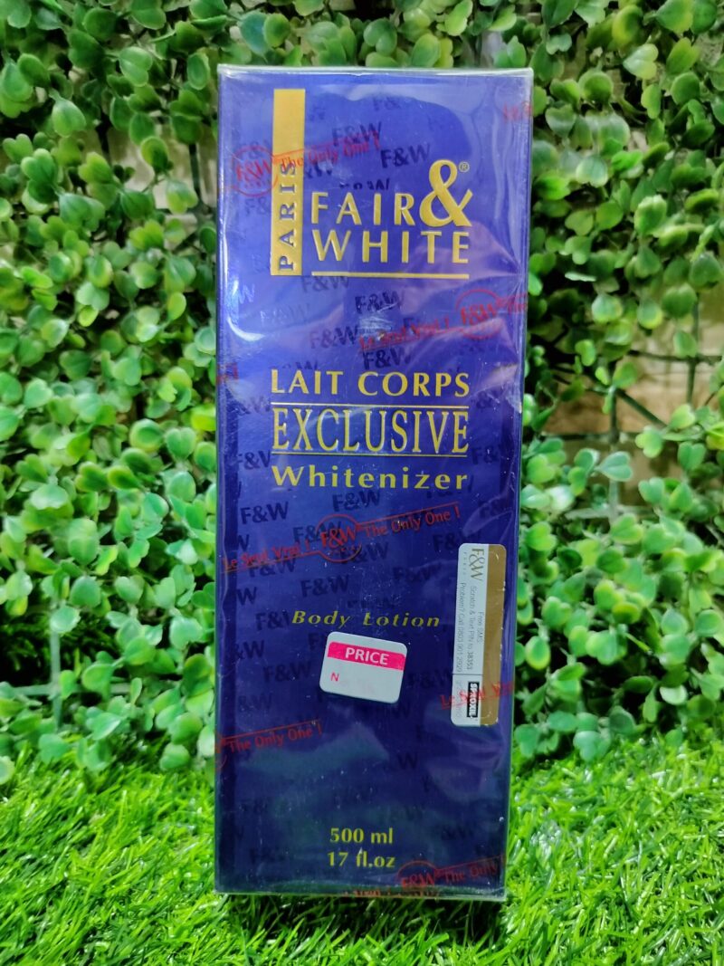 Fair and white lait corps exclusive whitenizer. 500ml
