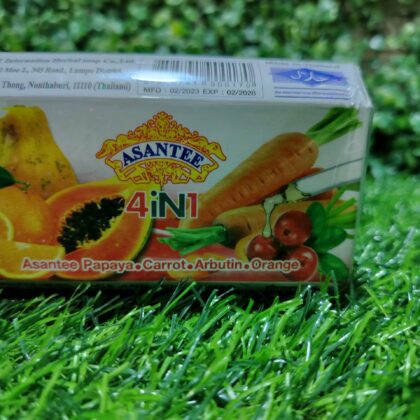 Asantee 4in1 lightening face and body soap. 125ml
