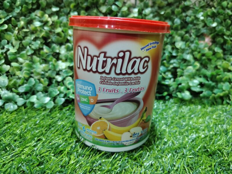 Nutrilac 3 fruits infant cereal with milk. 360g