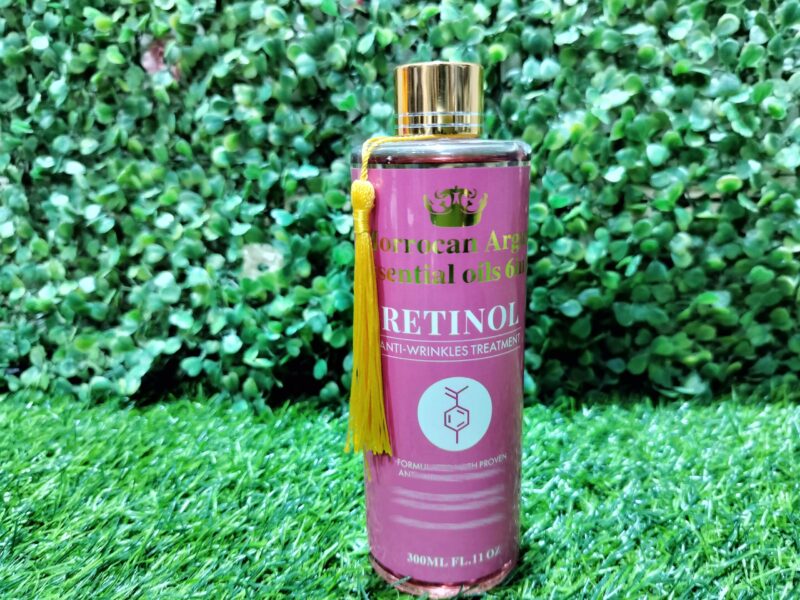 Morrocan Argan Essential oils 6 in 1 Retinol Anti-wrinkles Treatment. 300ml