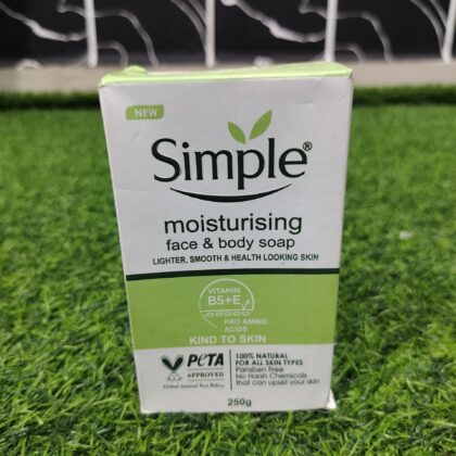 SIMPLE Moisturising Face & Body Soap (250g)