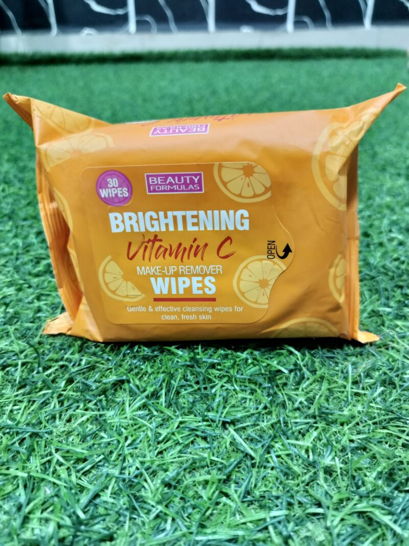 Beauty Formulas Brightening Vitamin C Makeup Remover Wipes.