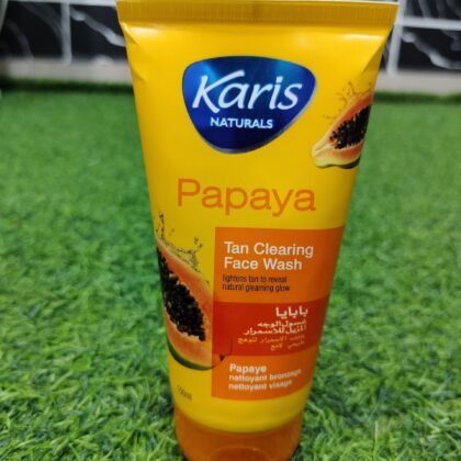Karis Naturals Papaya Tan Clearing Face Wash (150ml).