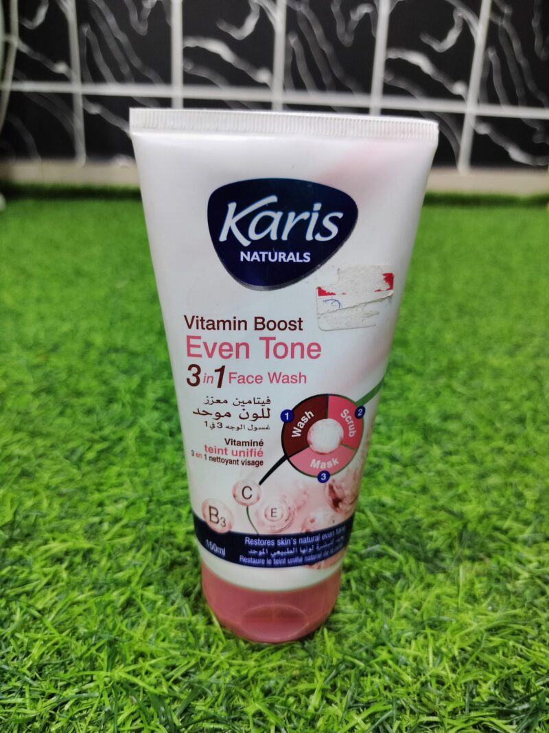 Karis Naturals Vitamin Boost Even Tone 3-in-1 Face Wash (150ml).