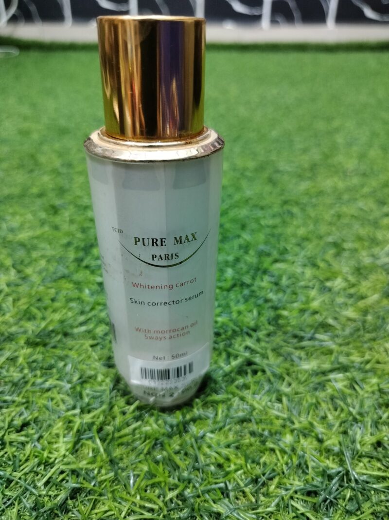 Pure Max Paris Whitening Carrot Skin Corrector Serum (50ml).