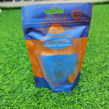 Estelin SPF 60 Ultra-Light & Moisturizing Sunscreen (75g).