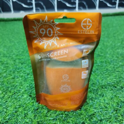 Estelin SPF 90 PA+++ Ultra-Light & Anti-Wrinkle Sunscreen (75g).