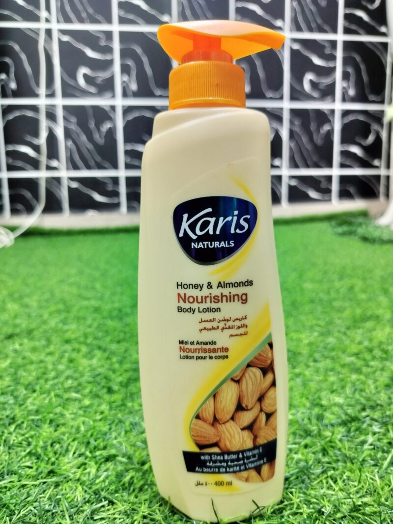 Karis Naturals Honey & Almonds Nourishing Body Lotion (400ml).