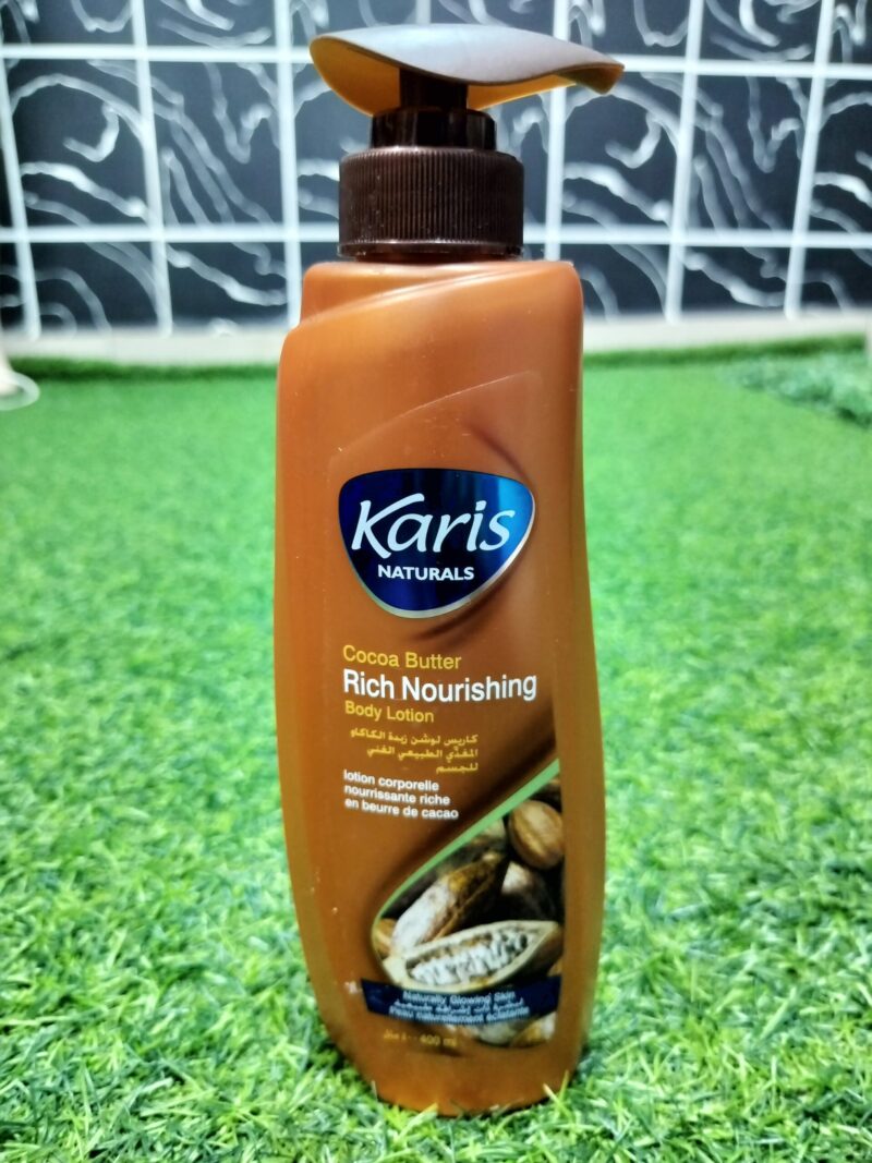 Karis Naturals Cocoa Butter Rich Nourishing Body Lotion (400ml).
