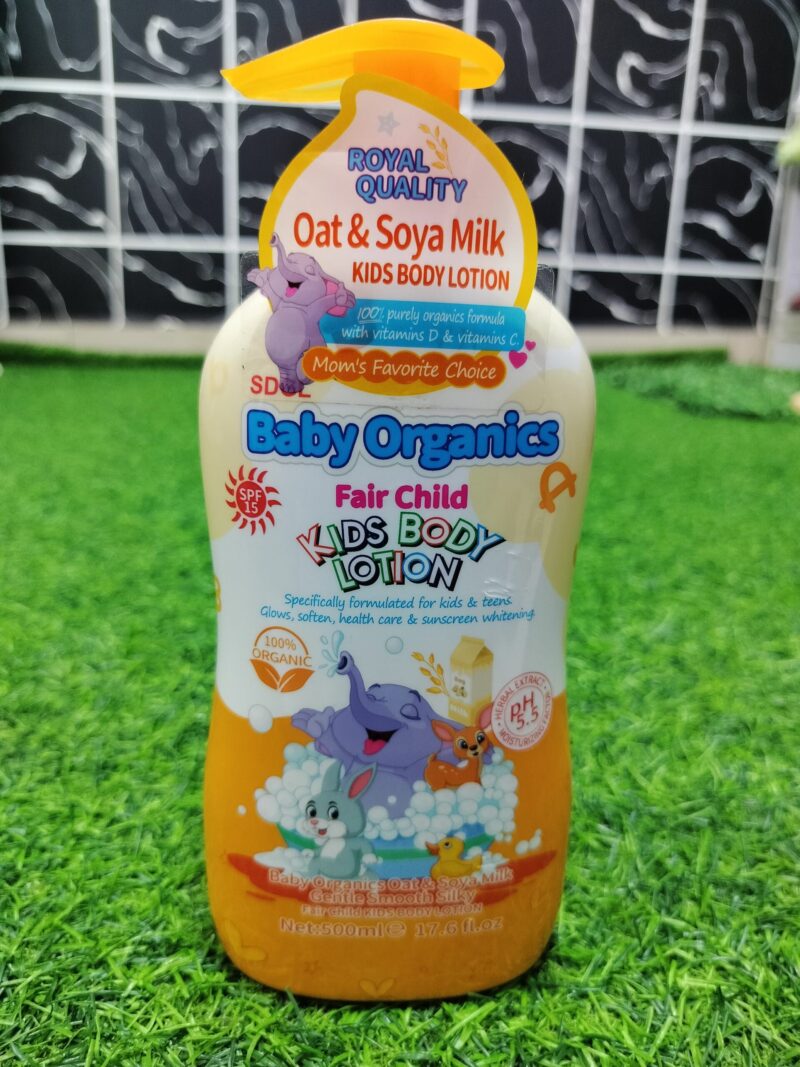 Baby Organics Fair Child Lotion (Oat & Soya Milk) 500ml.