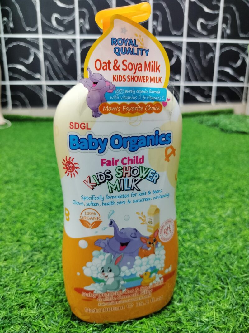 Baby Organics Fair Child Shower Milk (Oat & Soya Milk) 500ml.