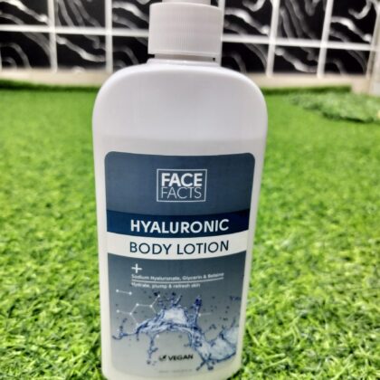 Face Facts Hyaluronic Body Lotion.