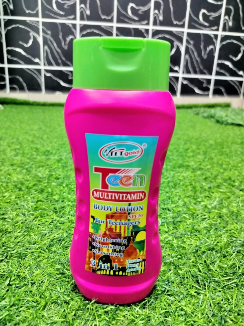 Veetgold Teen Multivitamin Body Lotion.