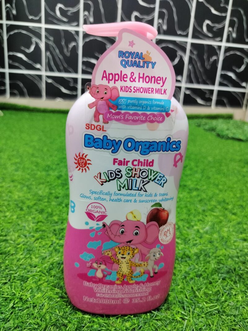 Baby Organics Fair Child Shower Gel (Apple & Honey) 500ml.