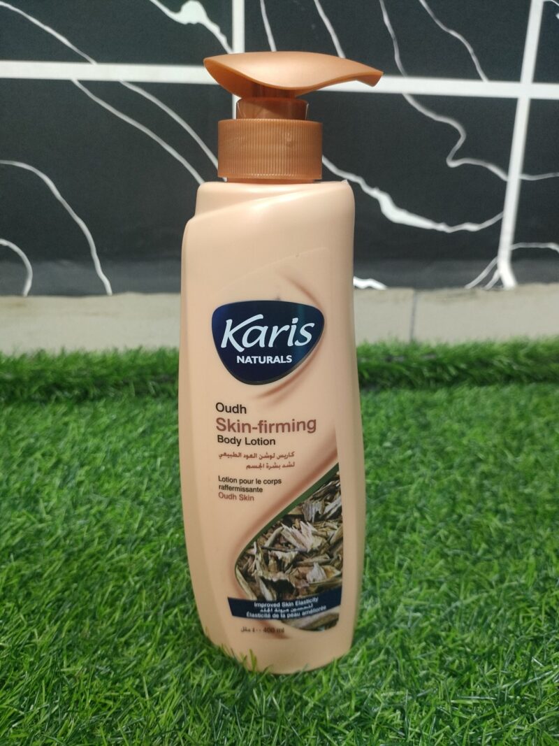 Karis Naturals Oudh Skin-firming Body Lotion (400ml).