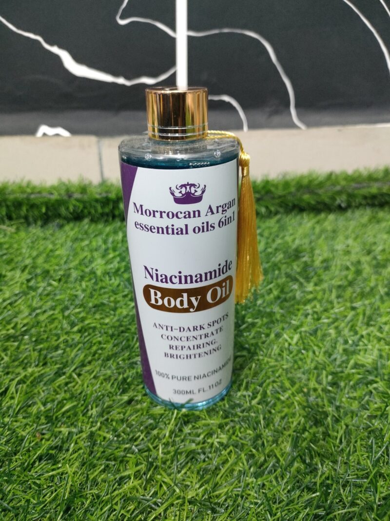 Moroccan Argan Essential Oils 6in1 Niacinamide Body Oil (300ml).