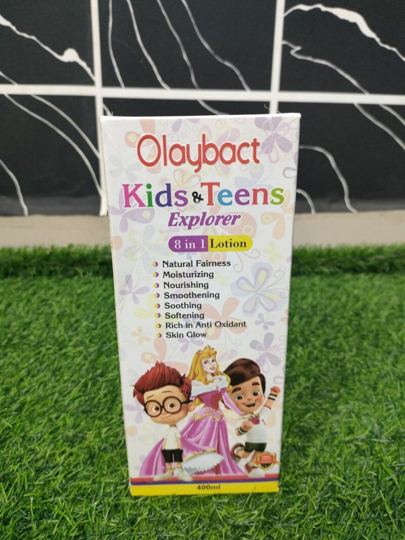 Olaybact Kids & Teens Explorer 8in1 Lotion (400ml).
