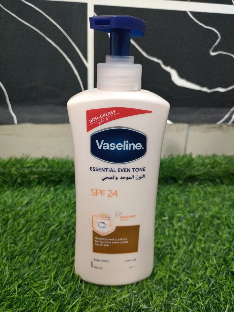 Vaseline Essential Even Tone SPF 24 Body Lotion (400ml).