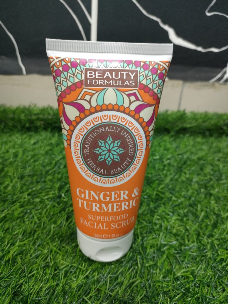 Beauty Formulas Ginger & Turmeric Facial Scrub (150ml).