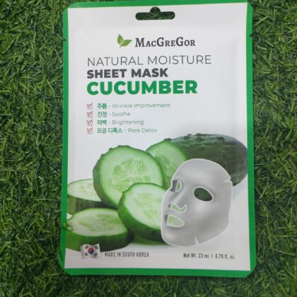 Macgregor Natural Moisture Sheet Mask Cucumber (23ml).