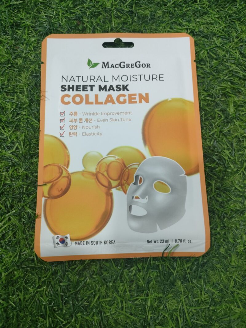 Macgregor Natural Moisture Sheet Mask Collagen (23ml).
