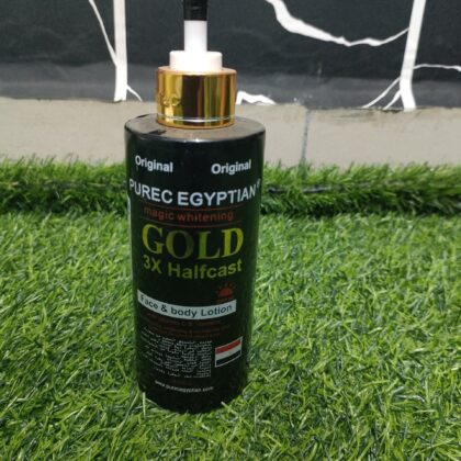 Pure Egyptian magic Whitening Gold 3x Halfcast Face & Body Lotion (300ml).