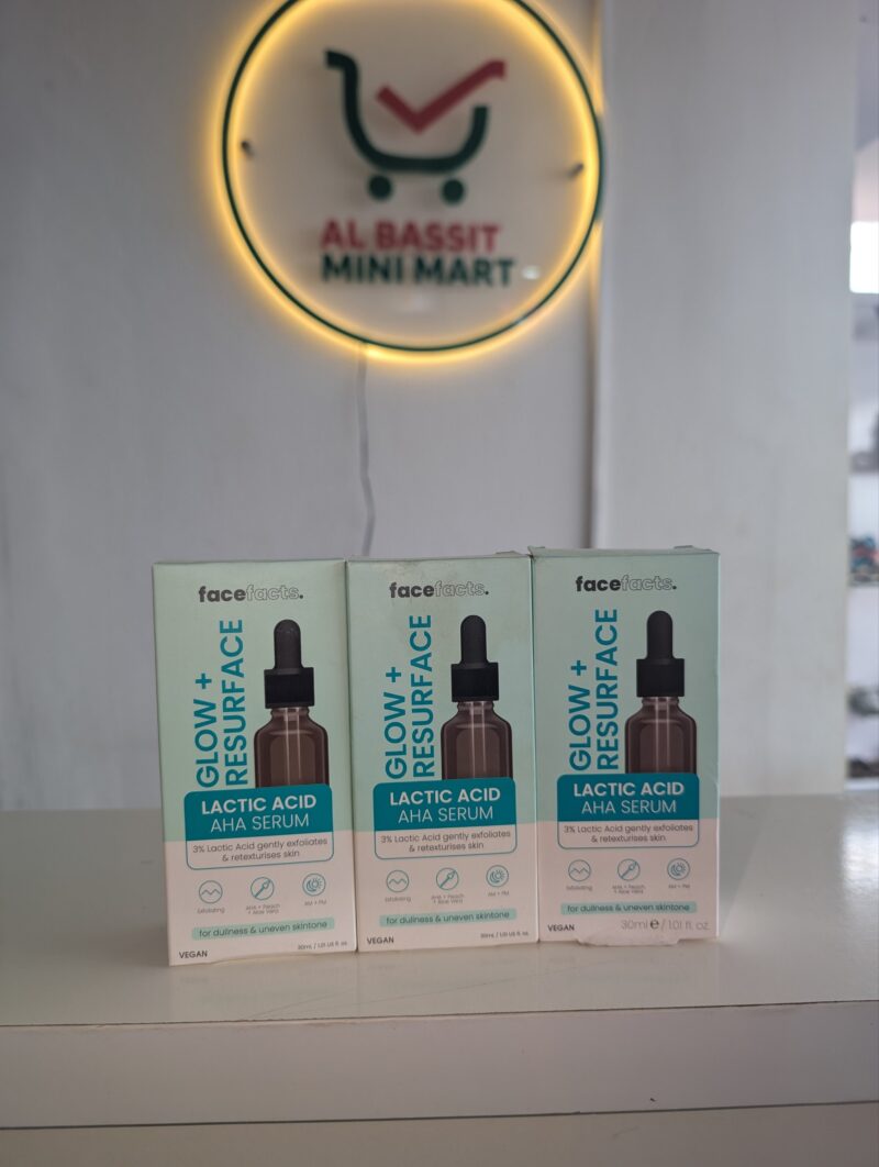 Face Facts Facefacts Glow + Resurface Lactic Acid AHA Serum 30ml