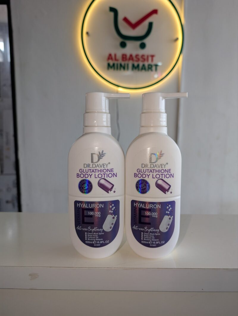 Dr Davey Glutathione Body Lotion Hyaluronic Vitamin E